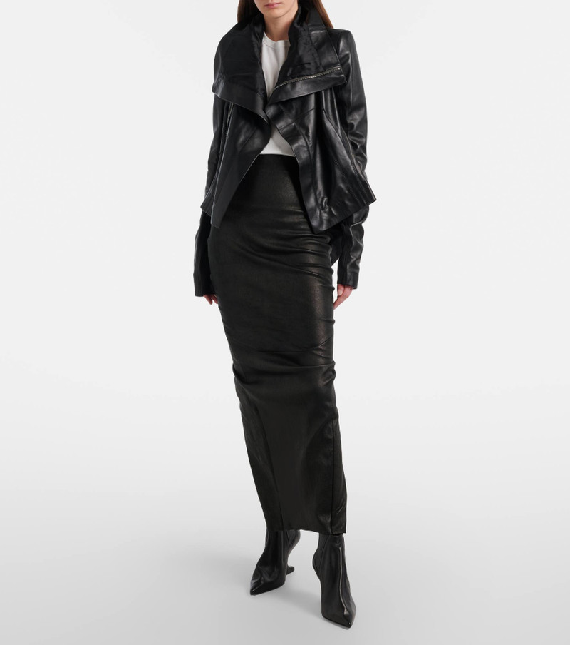 Rick Owens Naska leather biker jacket outlook