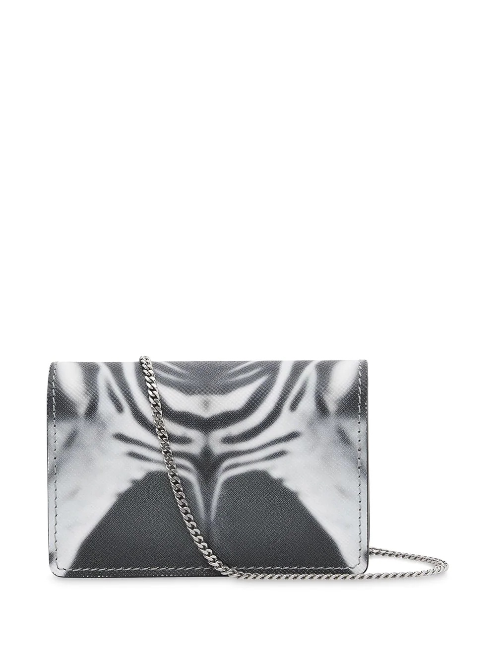 zebra print card case with detachable strap - 3