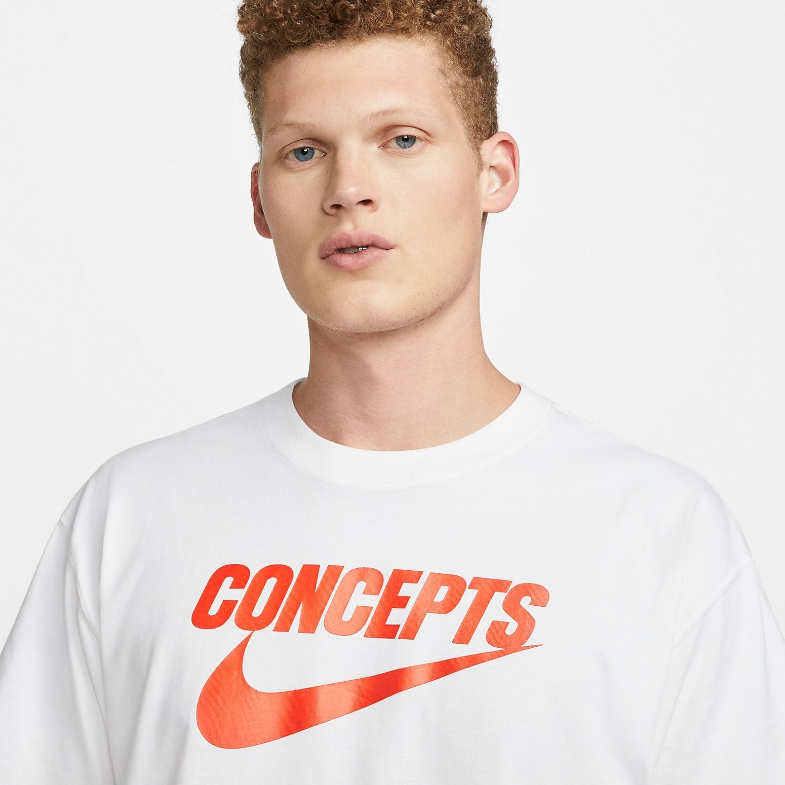 Nike SB x Concepts T-Shirt 'White Orange' DR0642-100 - 4