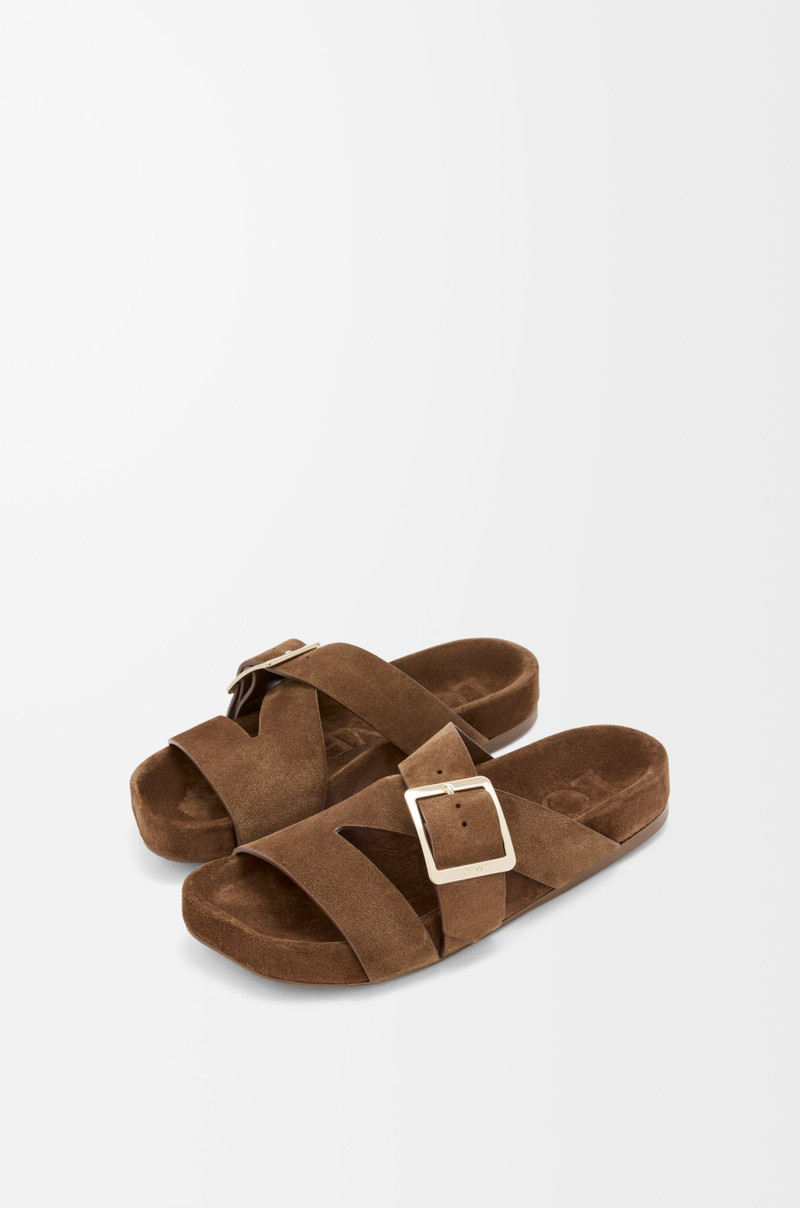 Ease Buckle slide in suede 3