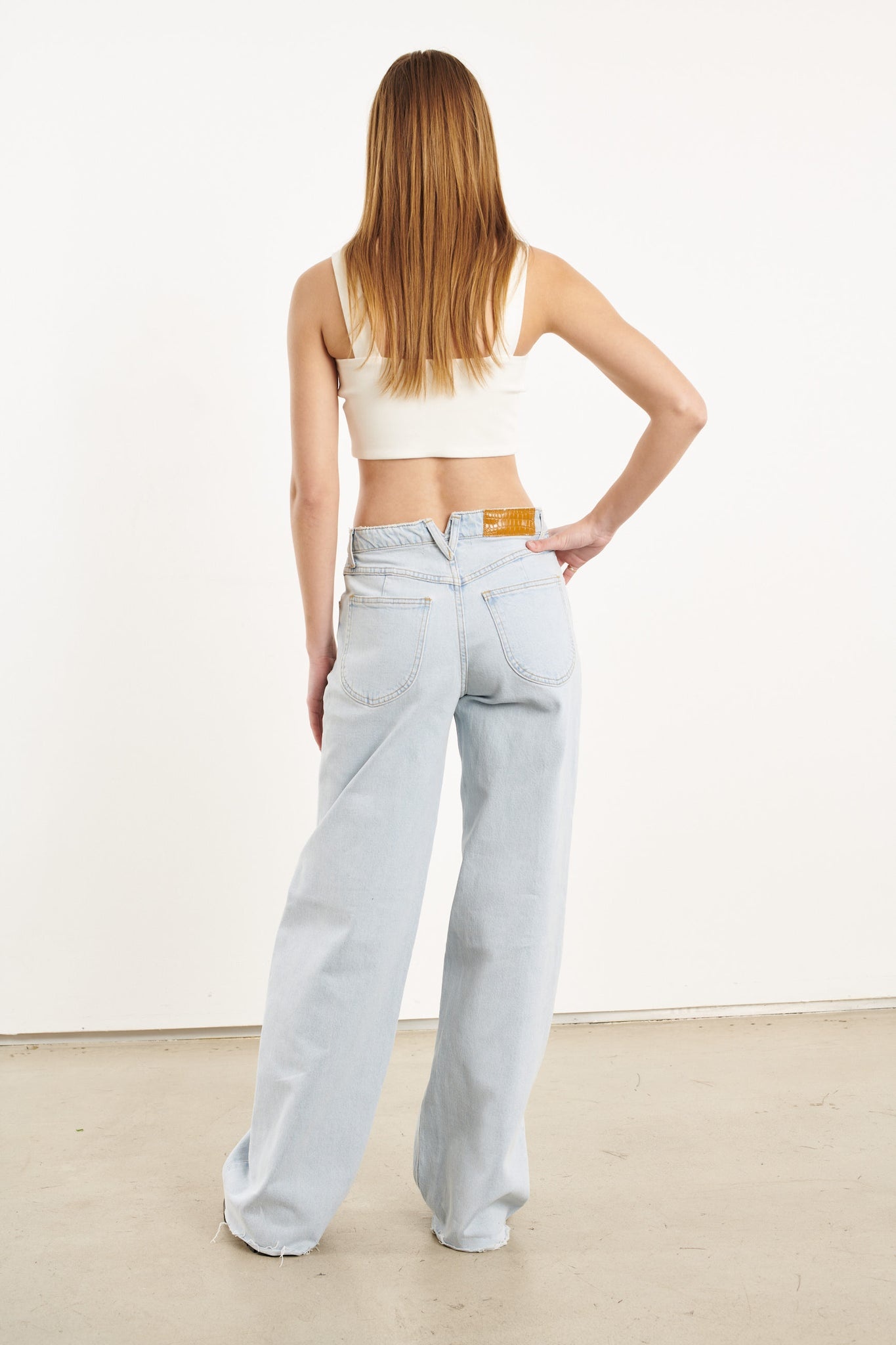 WHITE MICRO TUBE TOP WITH STRAPS - 5