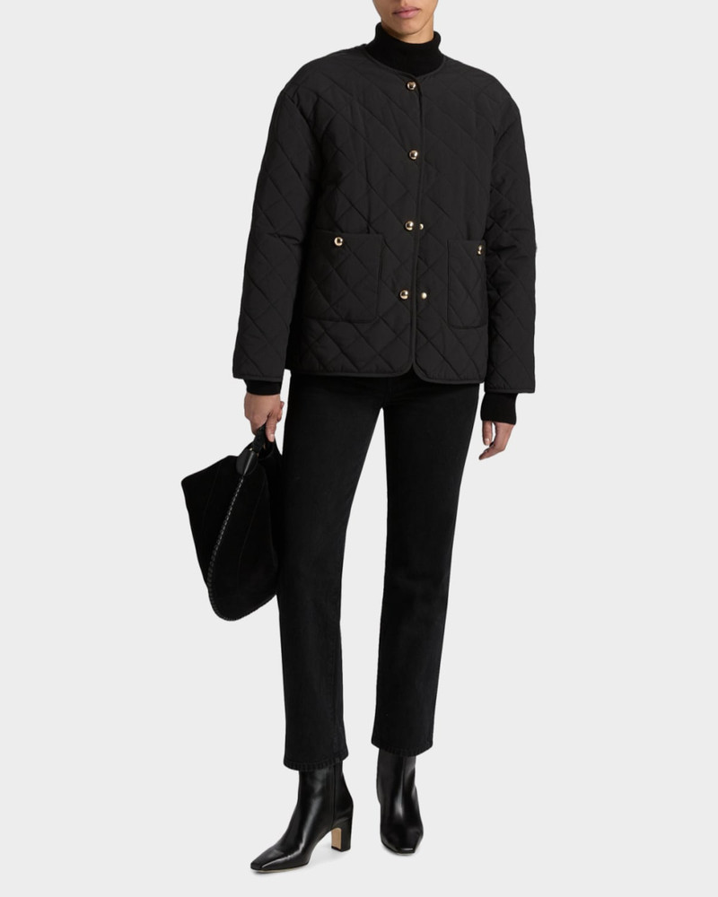LAMARQUE Hera Quilted Collarless Jacket outlook