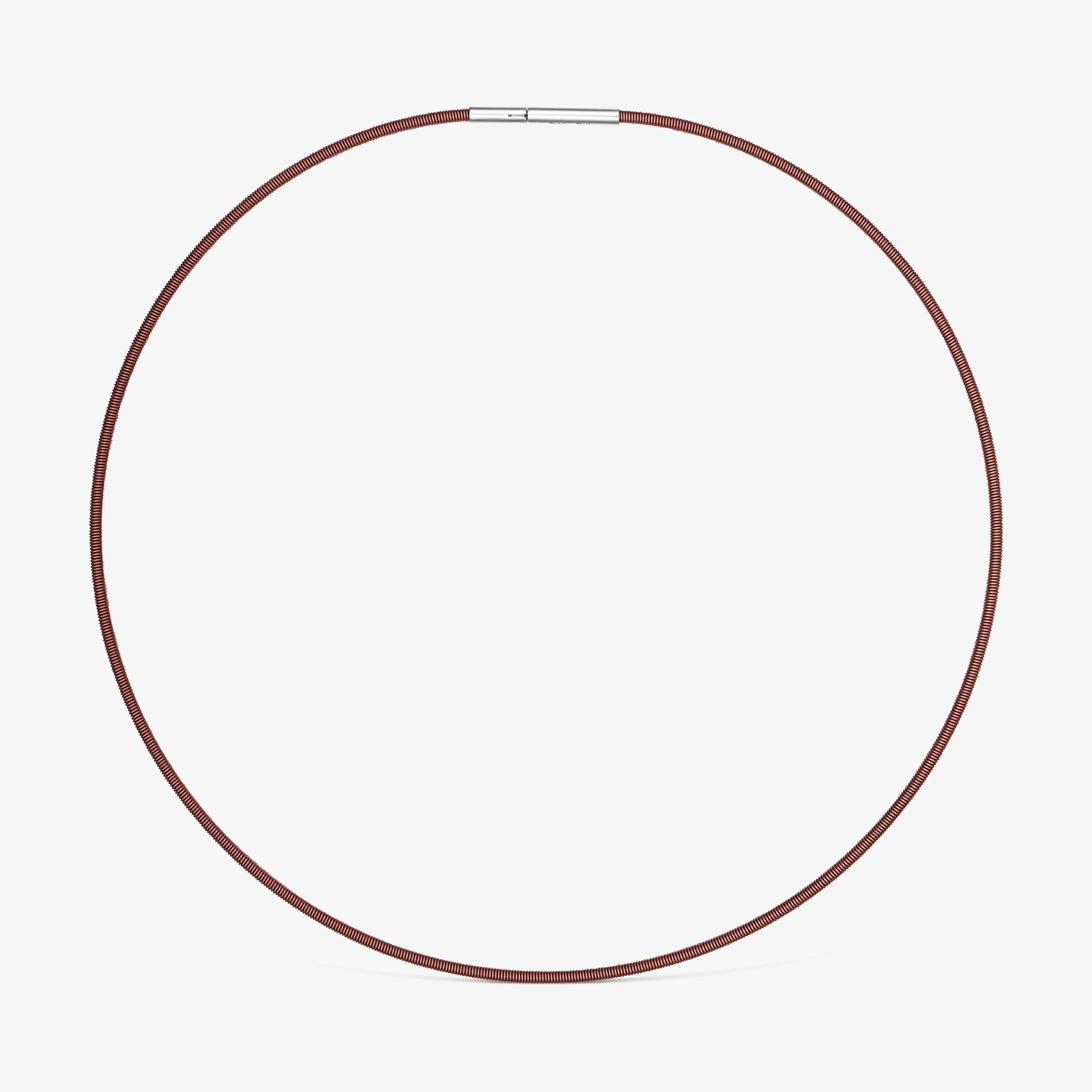 2 mm brown steel Necklace TOUS Mesh Tube - 1
