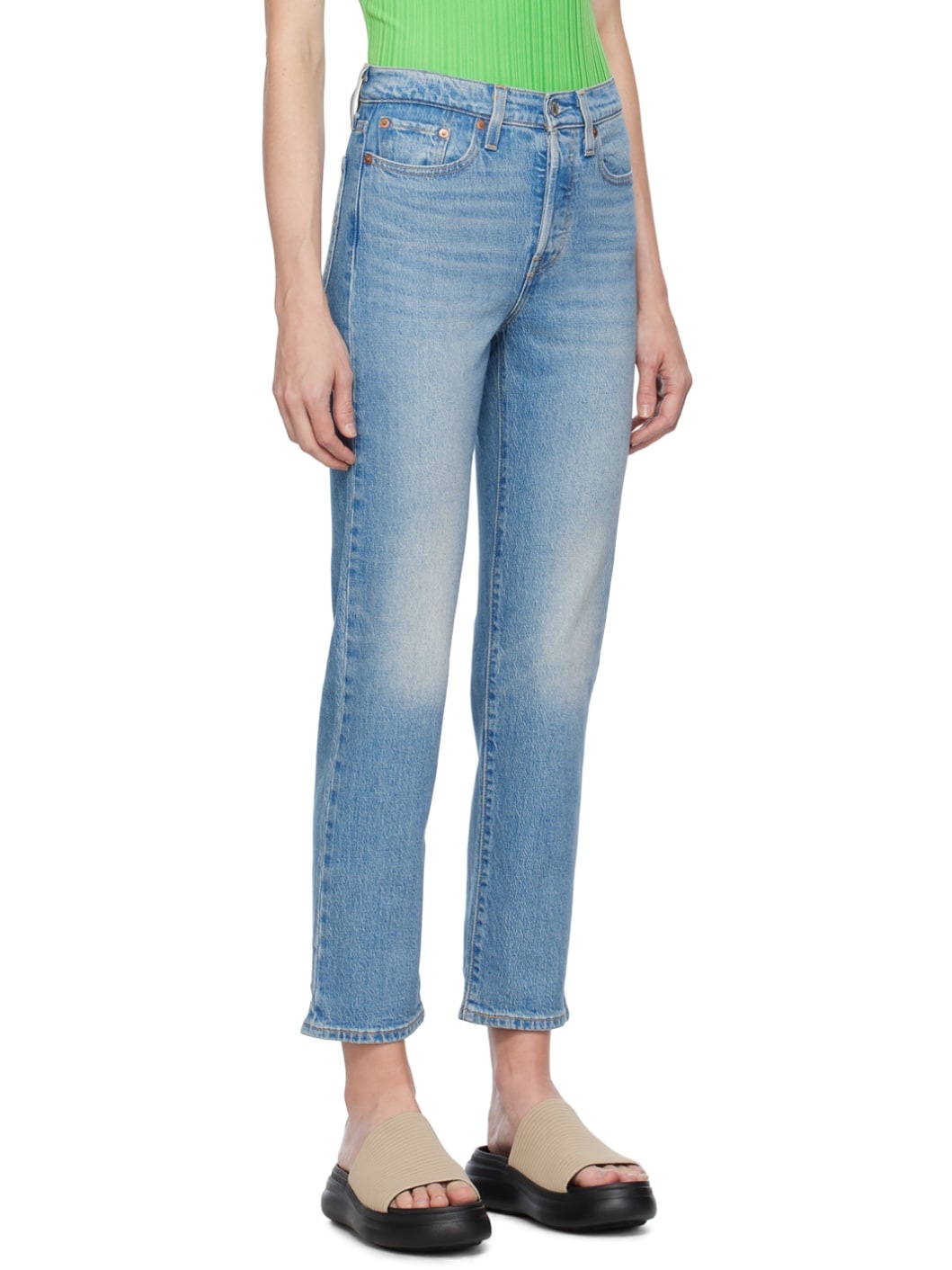 Blue Wedgie Straight Fit Jeans - 2