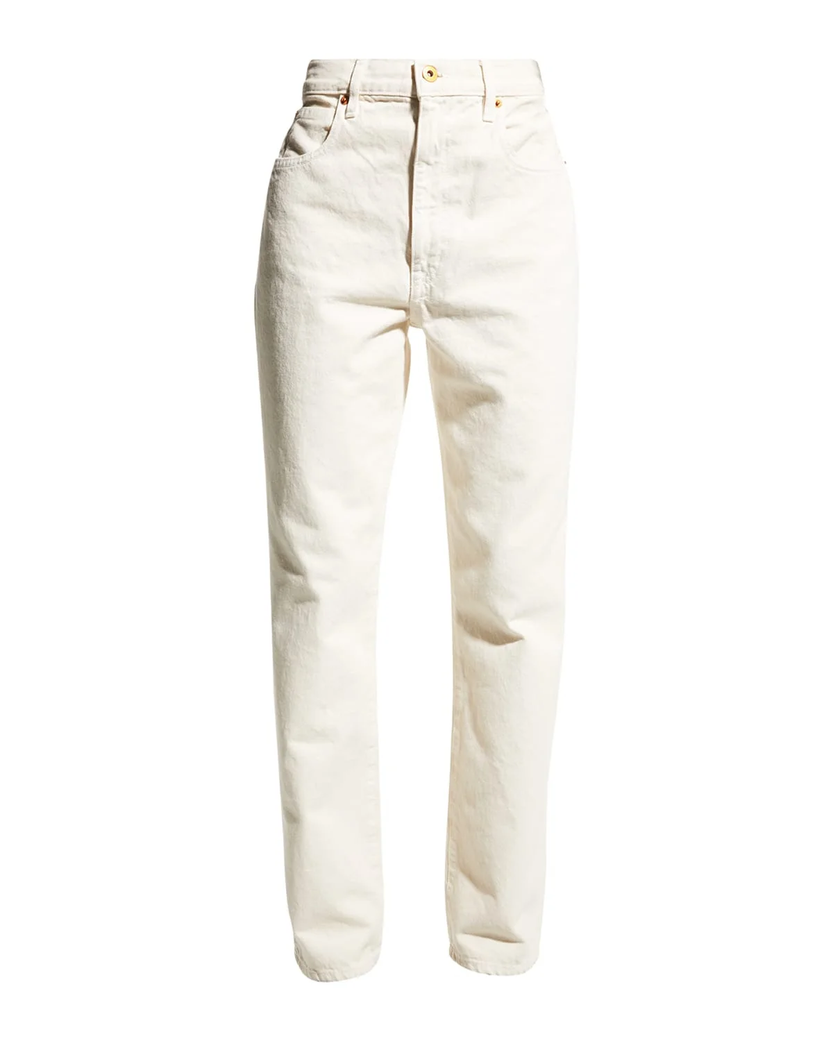 London High-Rise Straight-Leg Jeans - 1