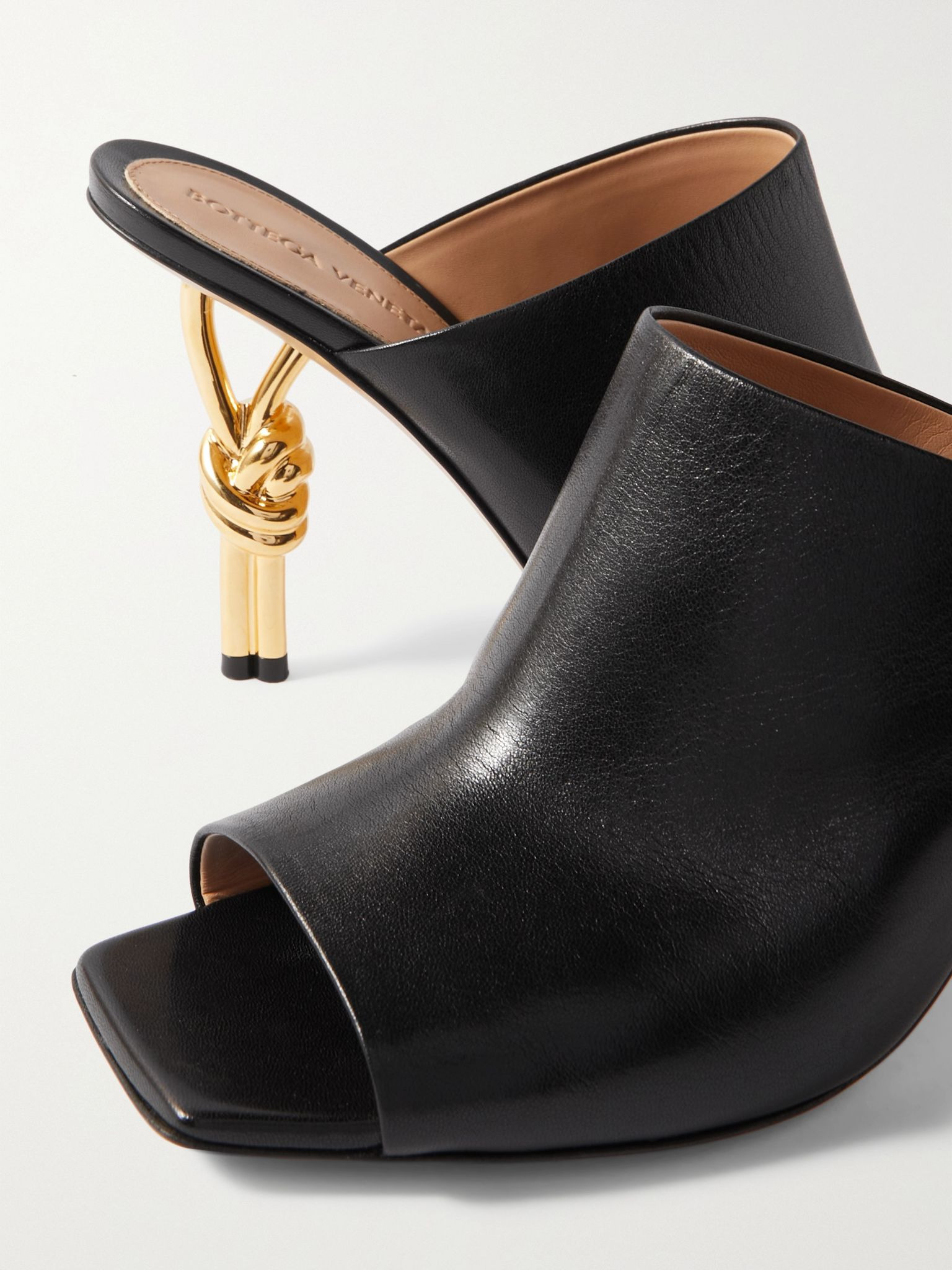 Leather mules Black - 4