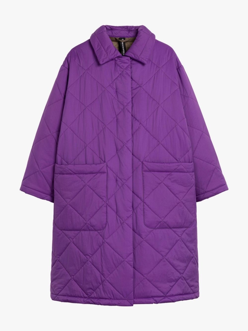 KENNA PURPLE NYLON QUILTED COAT - 1