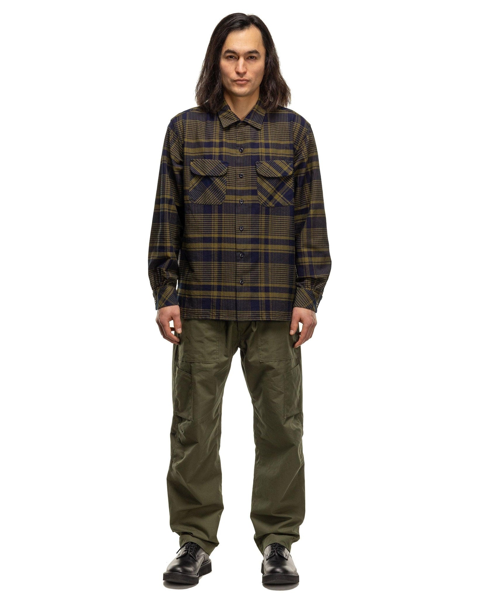 Engineered Garments］ Fishing Over Shirt-Cotton Ripstop / Olive