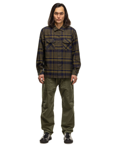 Engineered Garments Classic Shirt Cotton Plaid Navy/Olive outlook