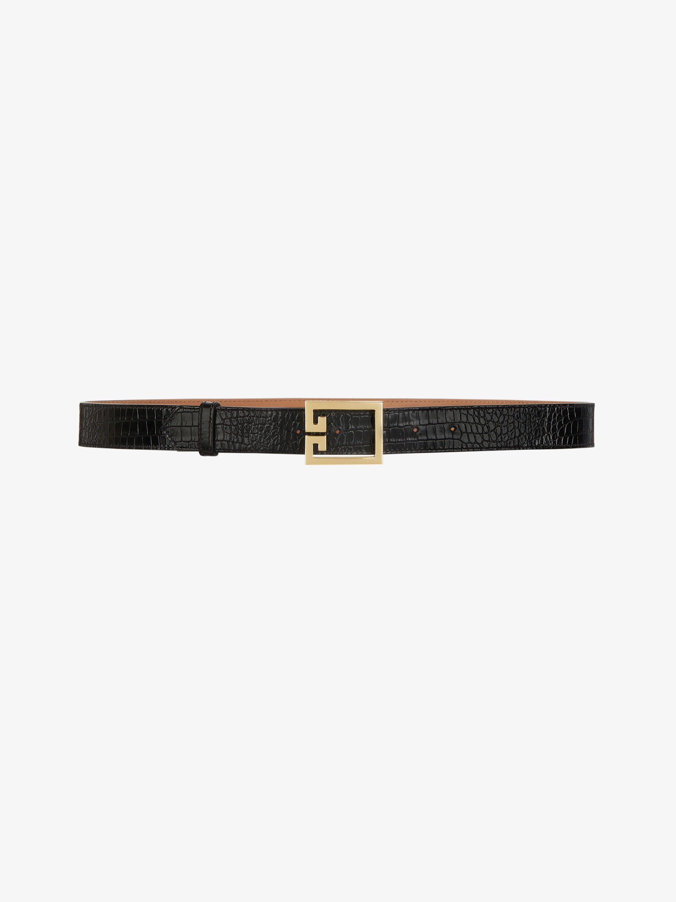 Double G belt in leather - 1