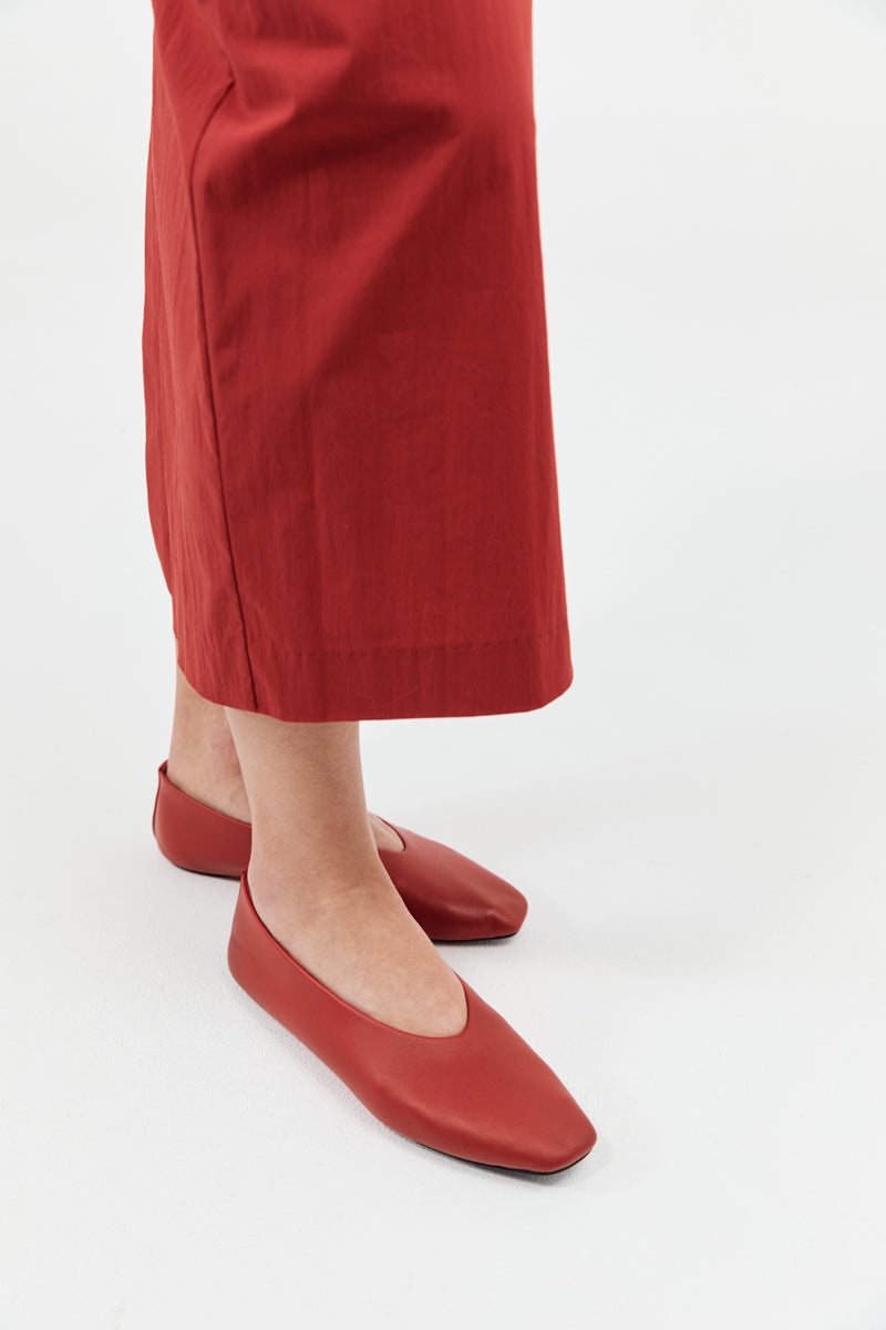 Soft Glove Ballet Flat - Rosso - 2