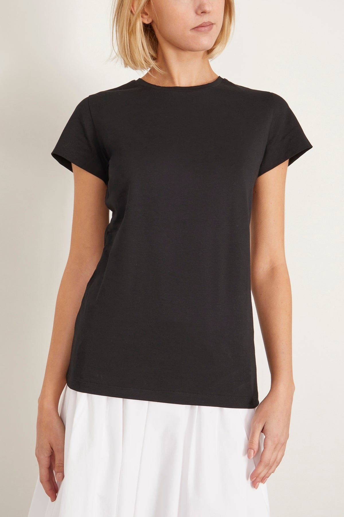 All Time Favorites O-Neck Tee in Pure Black - 3