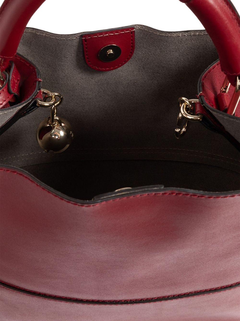 Sfera leather bucket bag - 5