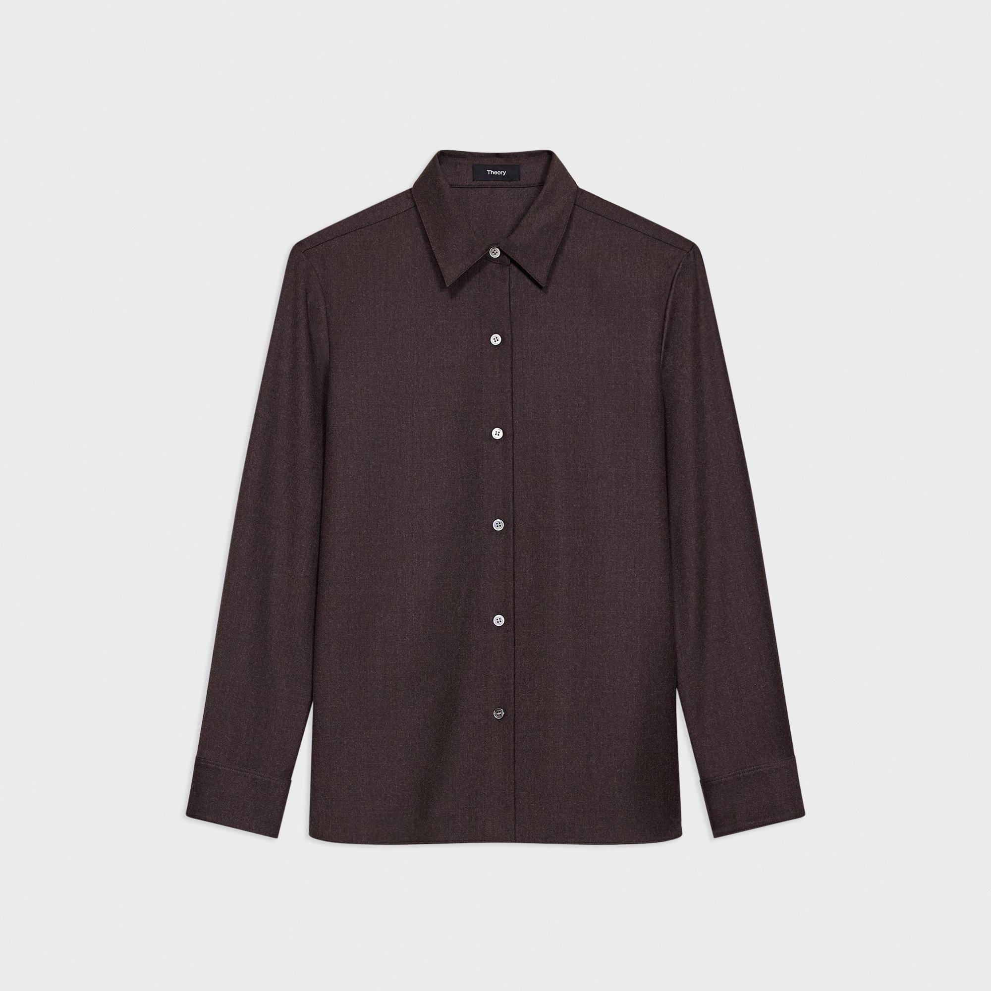 Straight Shirt in Sleek Flannel - 1