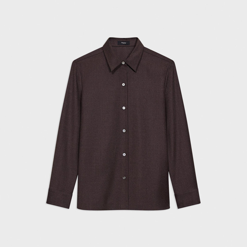 Straight Shirt in Sleek Flannel 1