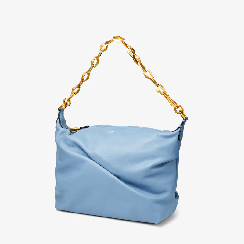 Diamond Soft Hobo S
Smoky Blue Soft Calf Leather Hobo Bag with Chain Strap 6