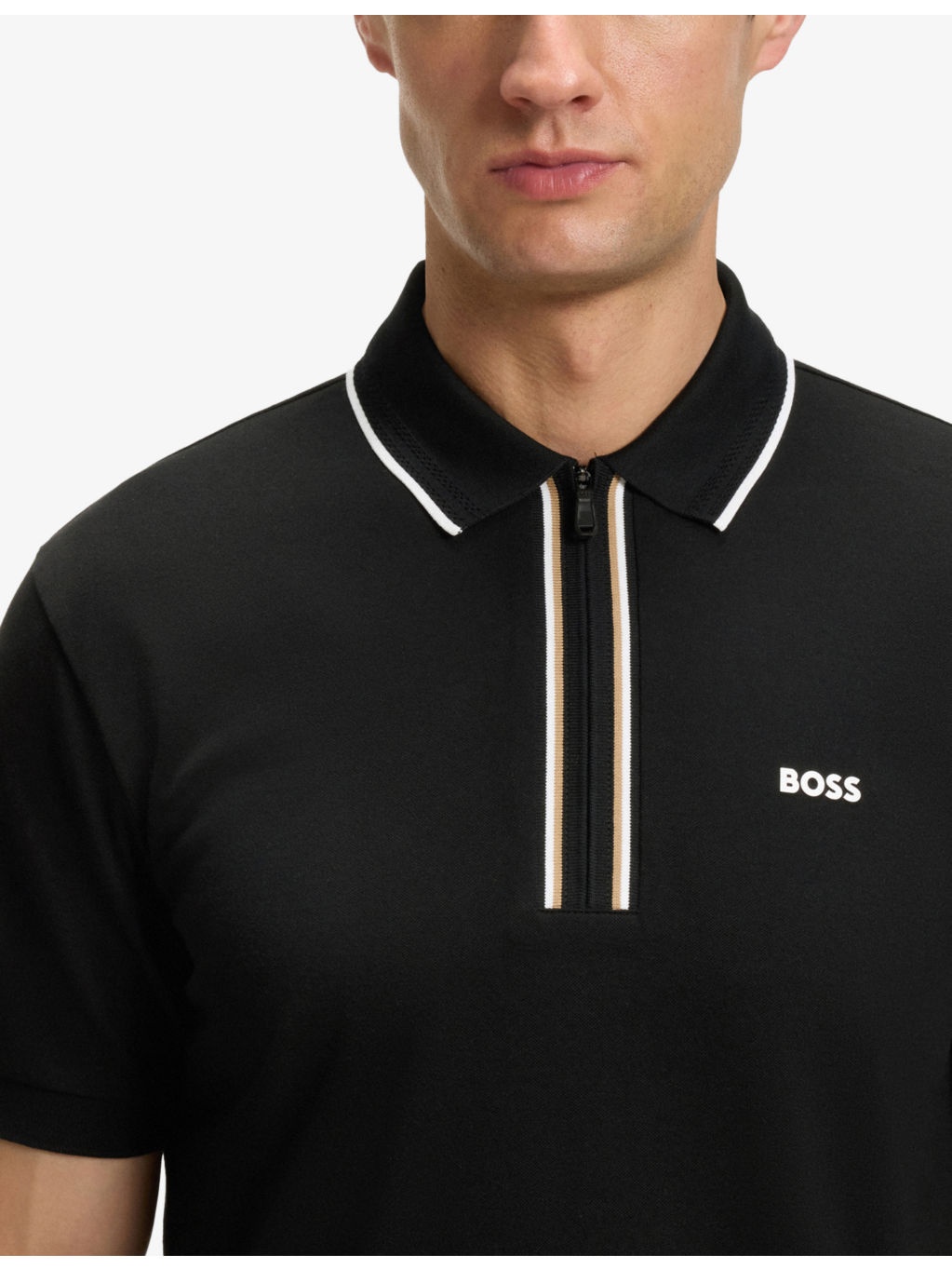 Logo-Print Short-Sleeve Stretch-Cotton Polo - 5