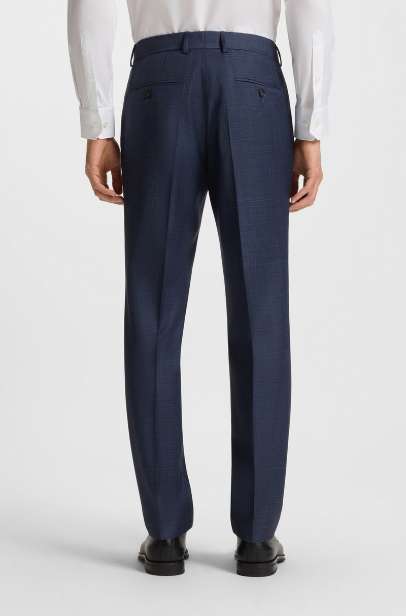 SLIM-FIT THREE-PIECE SUIT IN CHECKED WOOL 7