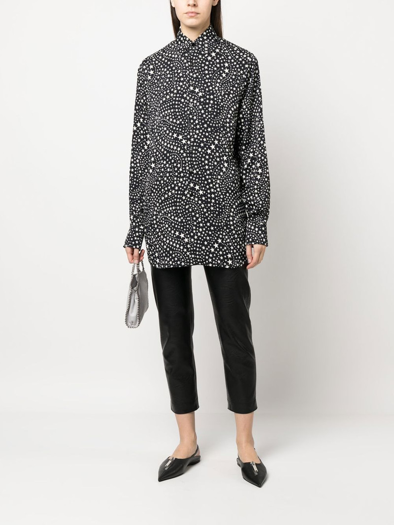 Stella McCartney star-print long-sleeve shirt outlook
