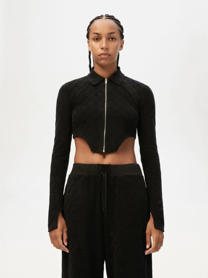Ambush MONOGRAM ZIP UP FITTED TOP | REVERSIBLE