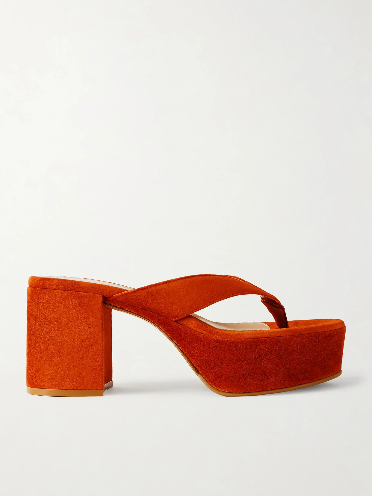 35 Suede Platform Thong Sandals - 1
