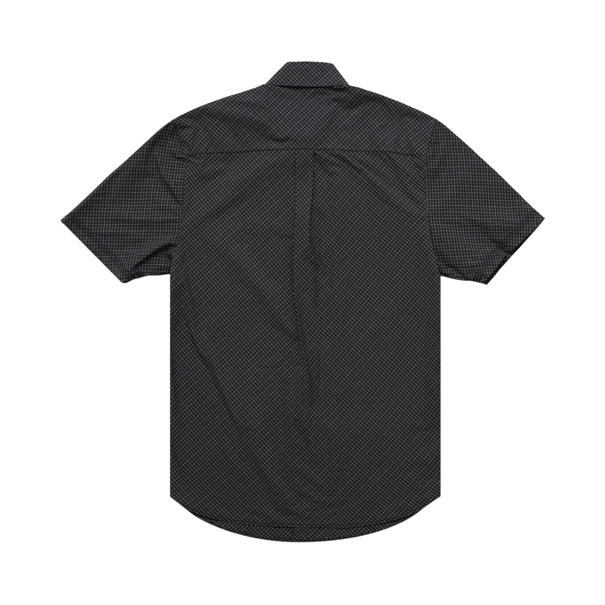 ERL Mini Plaid Short-Sleeve Shirt 'Black' - 2