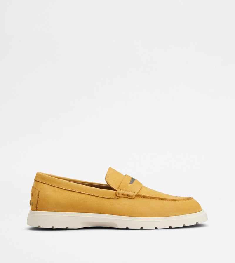 LOAFERS IN NUBUCK - YELLOW 1