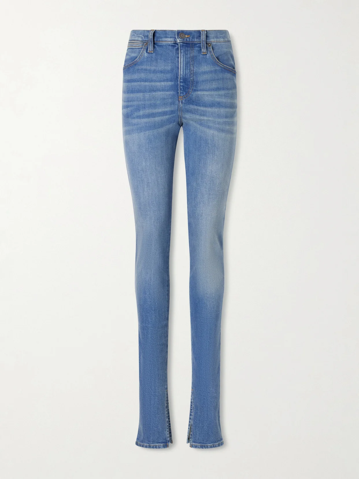 Split Mid-rise Skinny-leg Jeans - 1