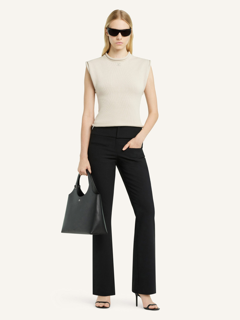 courrèges CROPPED SLEEVELES SWEATER outlook