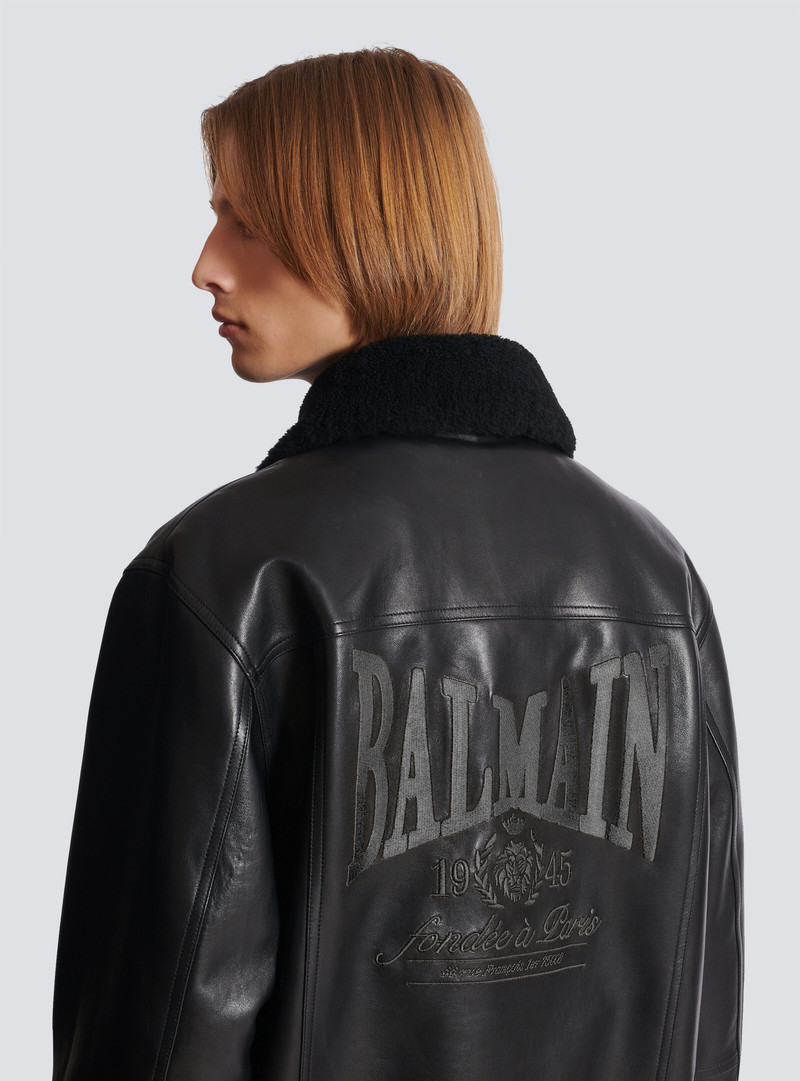Lambskin aviator bomber jacket 6