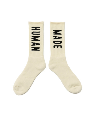Human Made HM Logo Socks White outlook