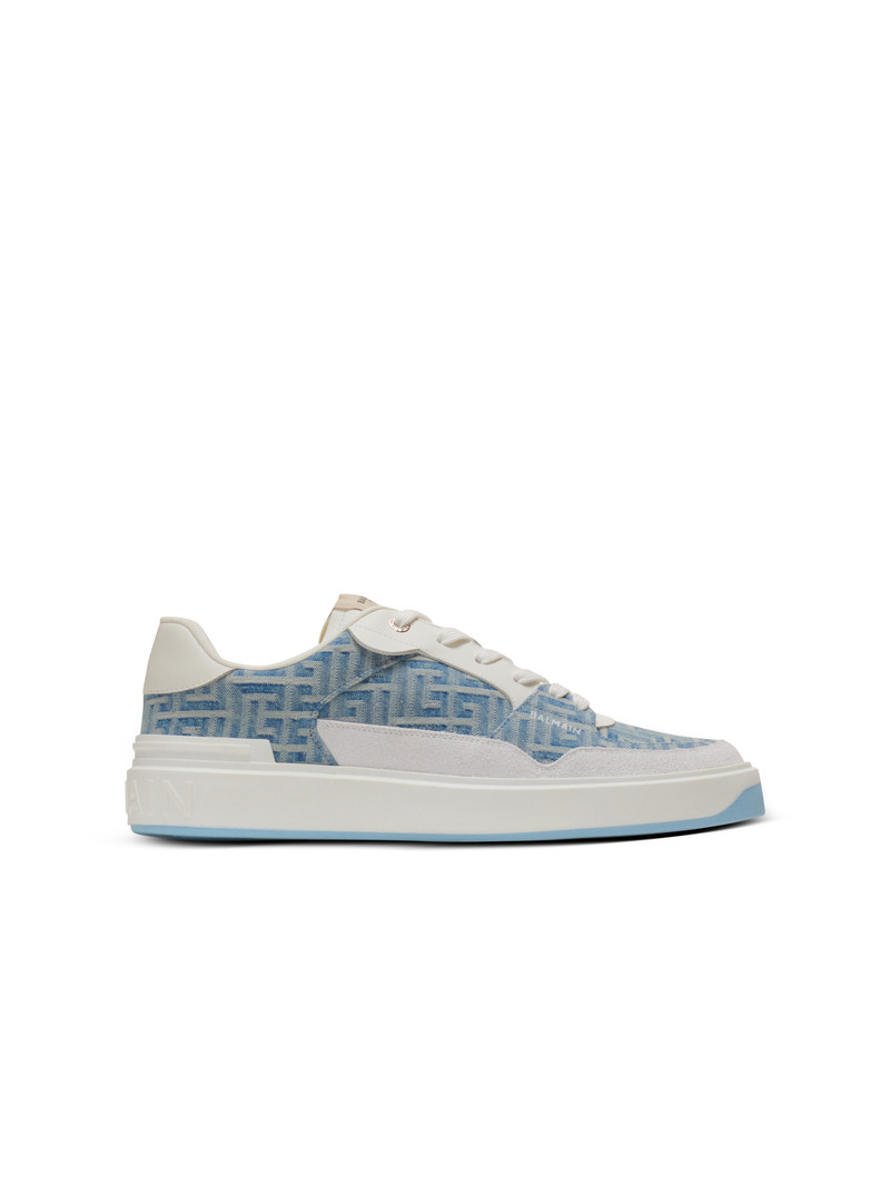 B-Court Flip trainers in monogrammed PB Labyrinth denim 1