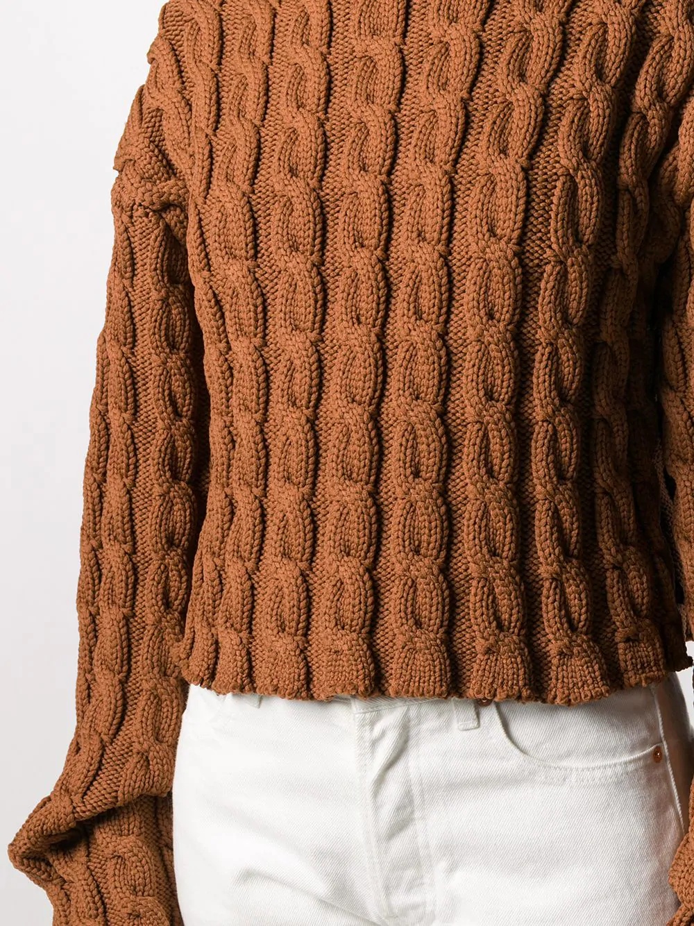 chunky cable-knit jumper - 5