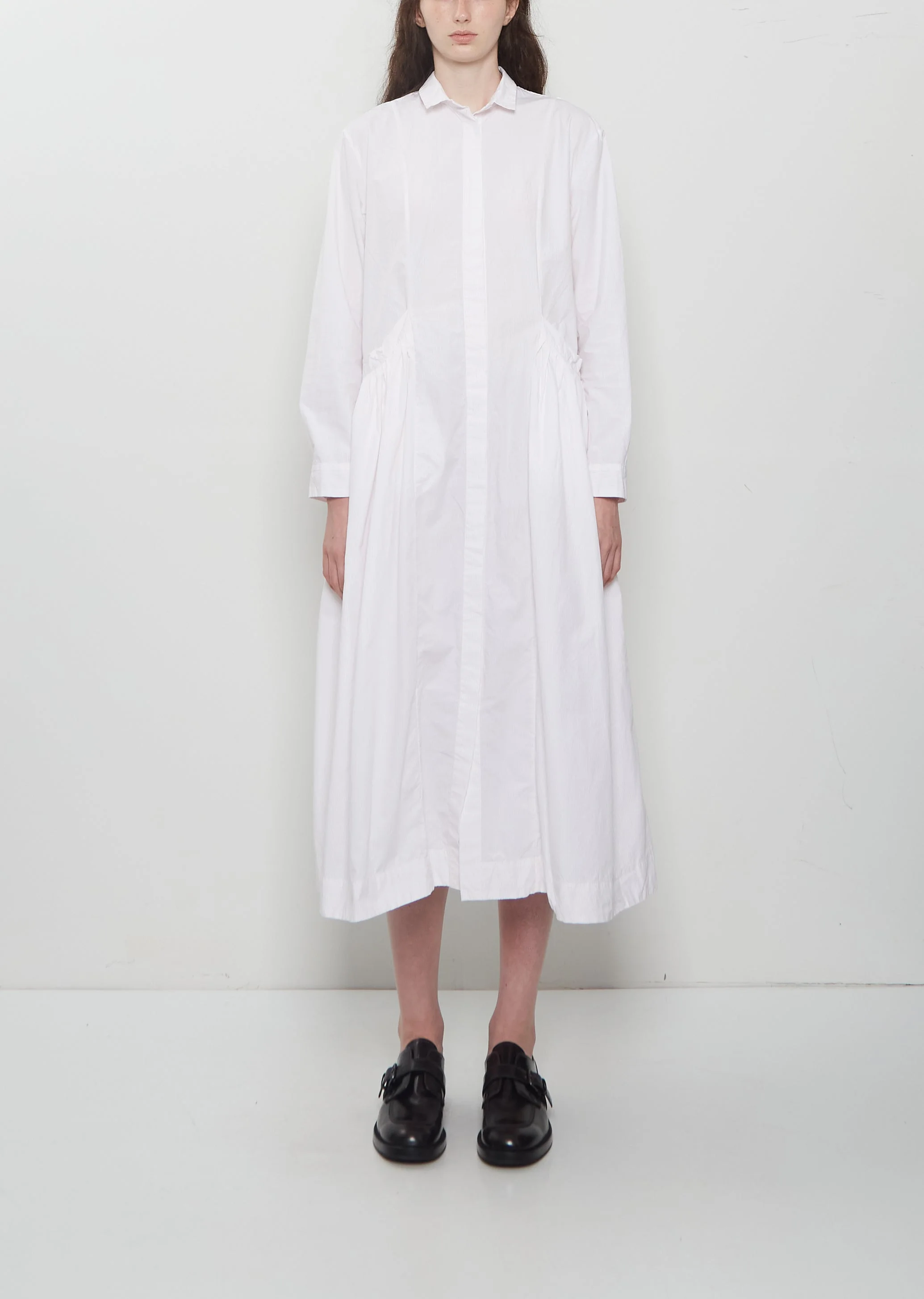 Sally Cotton Dress — Pink Stripe - 1