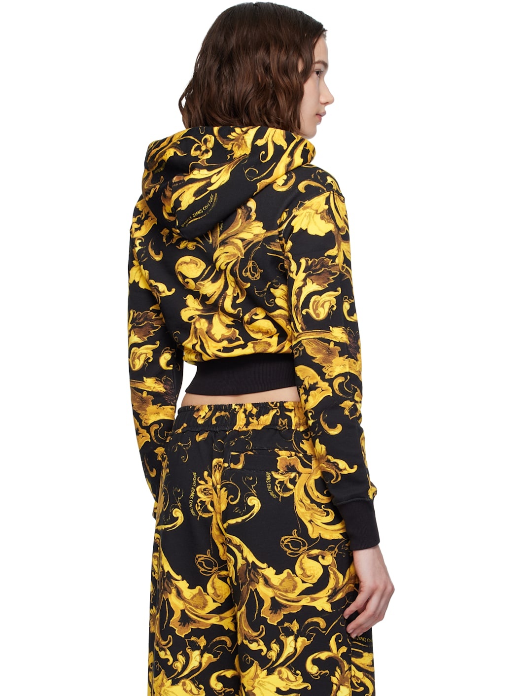 Black & Gold Barocco Hoodie - 3