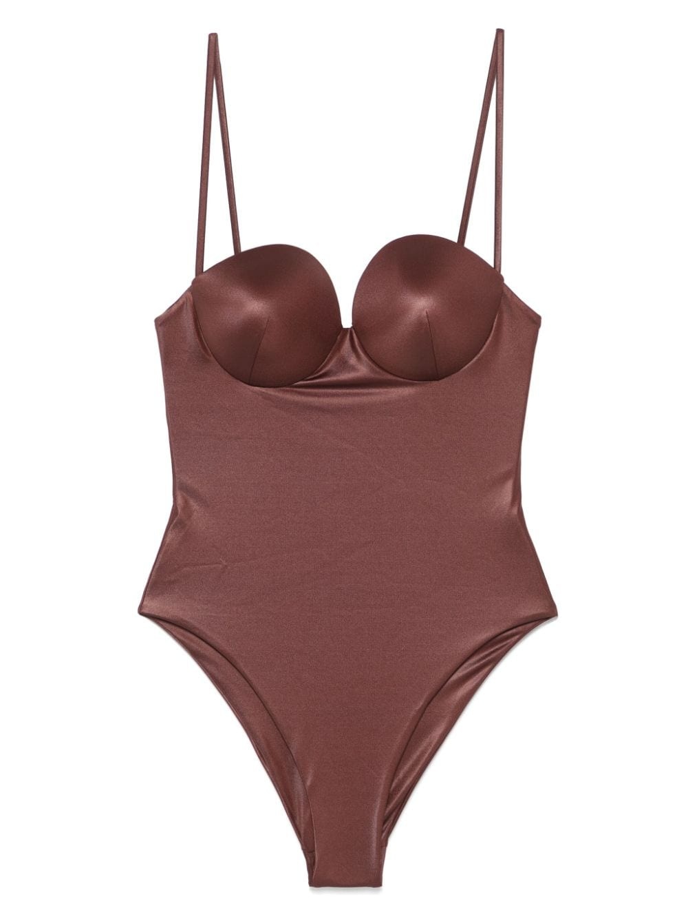 bustier-style swimsuit - 2