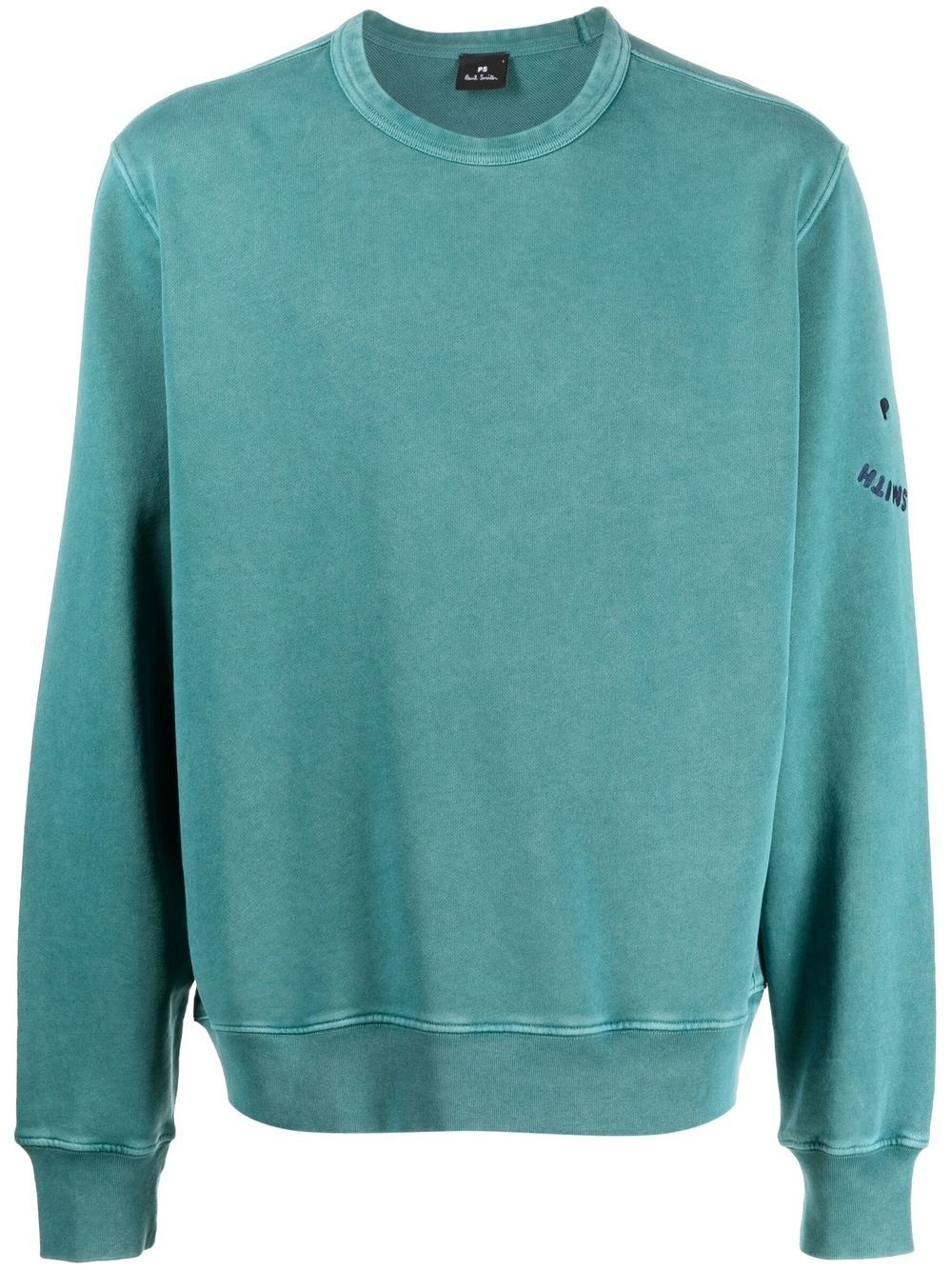 logo-embroidered sweatshirt - 1