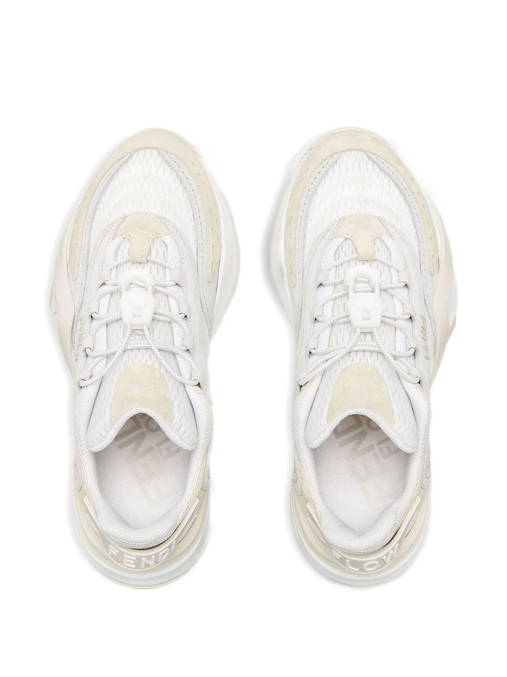 leather lace-up sneakers - 3