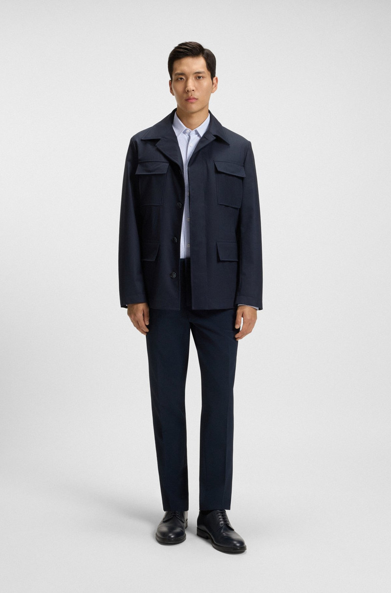 BOSS SLIM-FIT SHIRT IN PRINTED PERFORMANCE-STRETCH JERSEY outlook