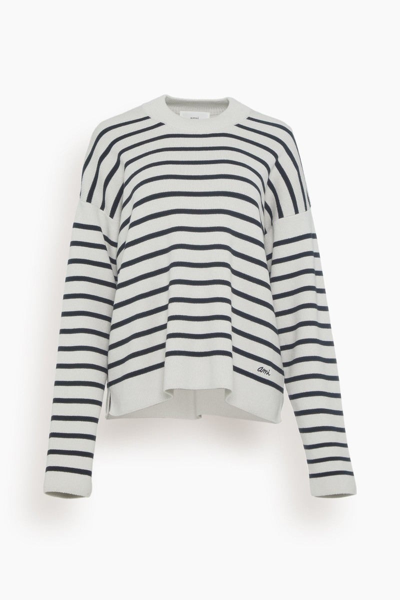 Embroidery Sailor Sweater in Chalk/Black 1