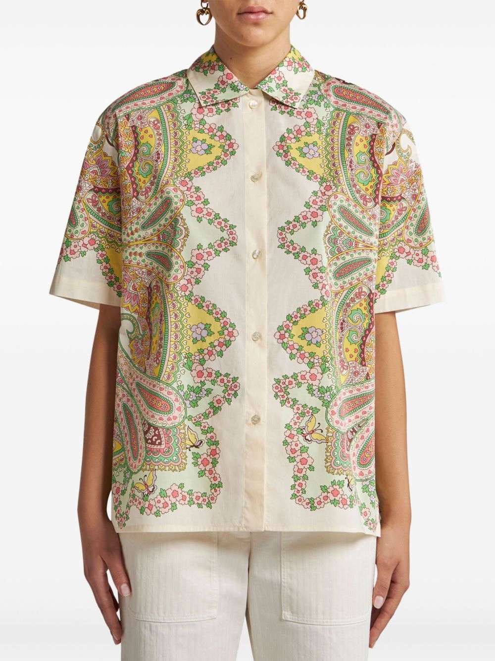 floral-print shirt - 2