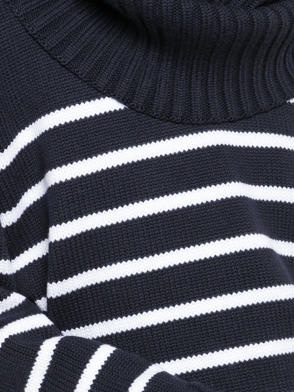 striped pattern scarf jumper - 5