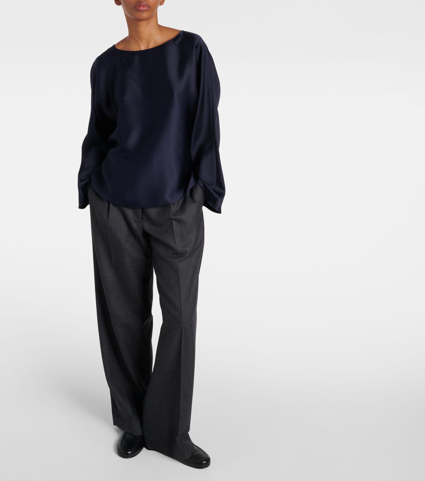 Dylia silk satin blouse - 2