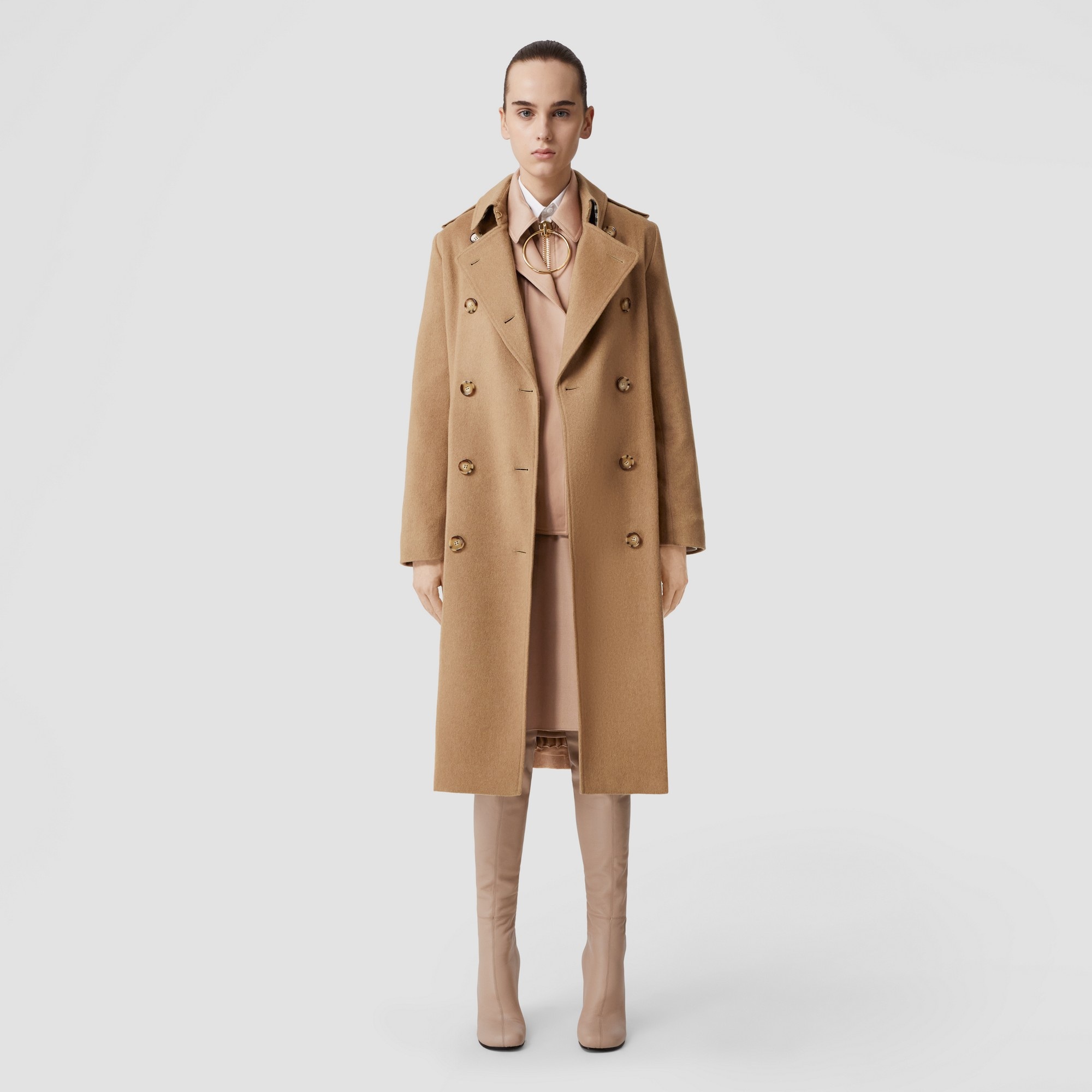Burberry's cashmere　coat 9 beige Burberry Cashmere Kensington Trench Coat | REVERSIBLE