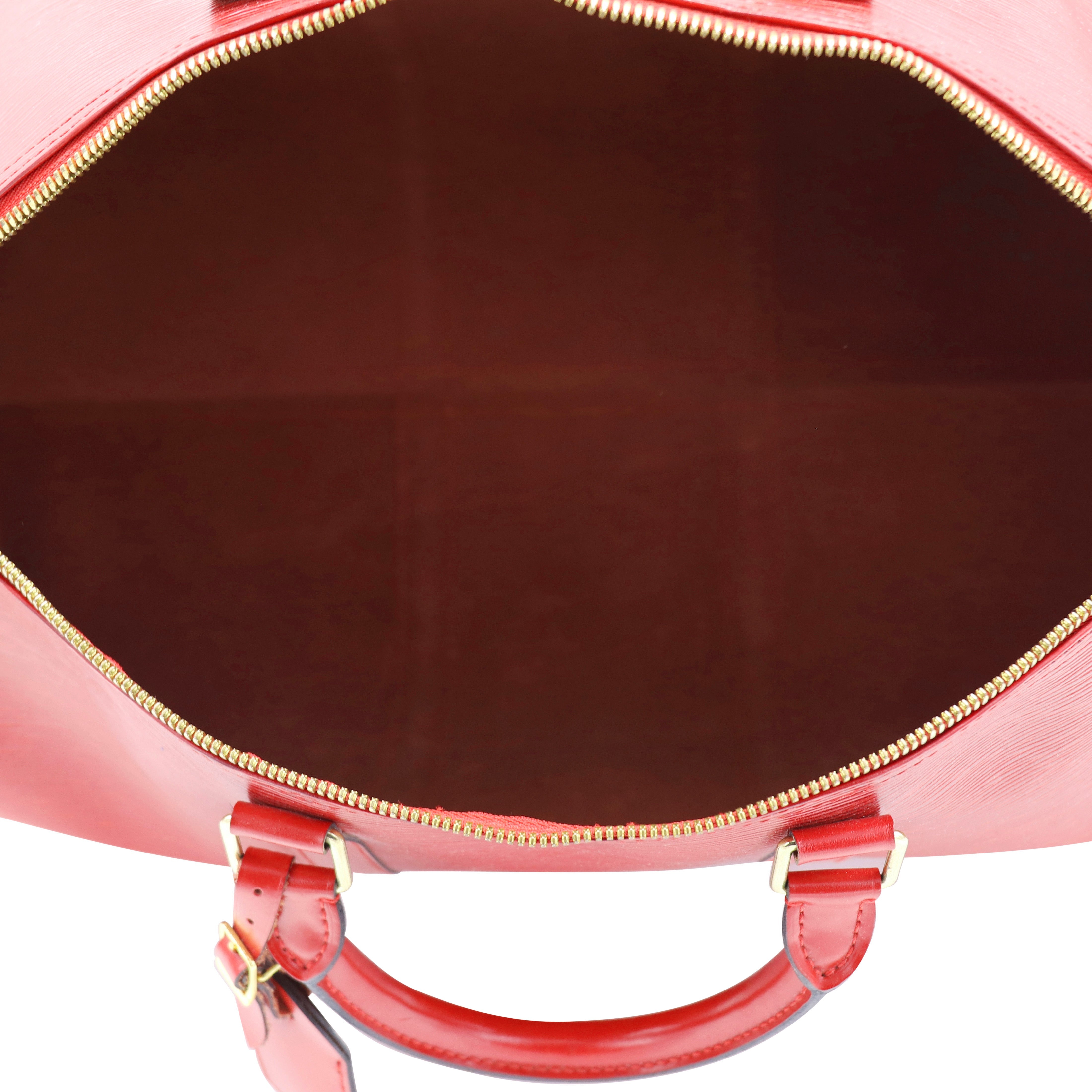 Louis Vuitton Keepall 50 Bag - Red Epi Leather - 10