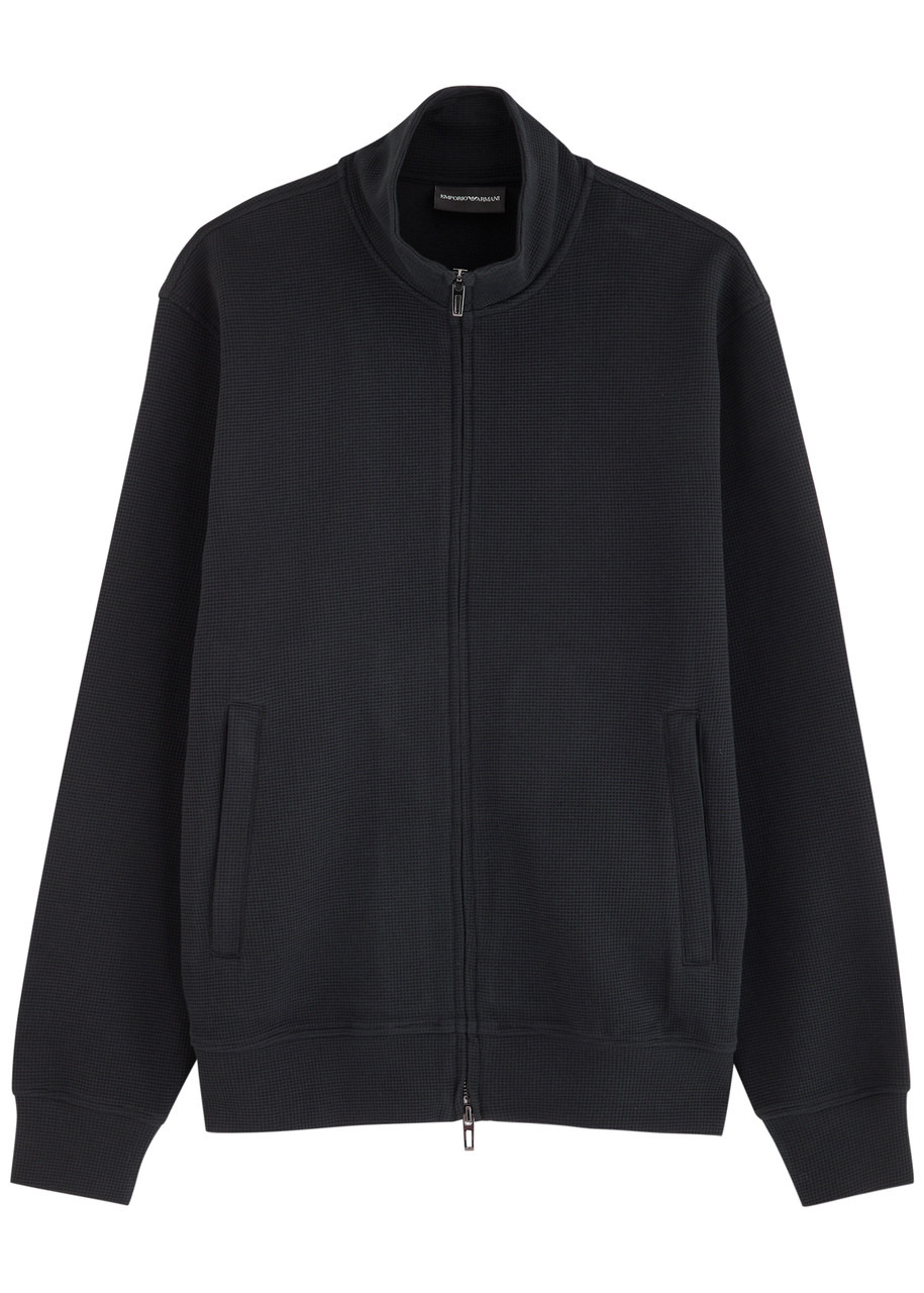 Emporio Armani Waffle-knit Jersey Jacket - 1