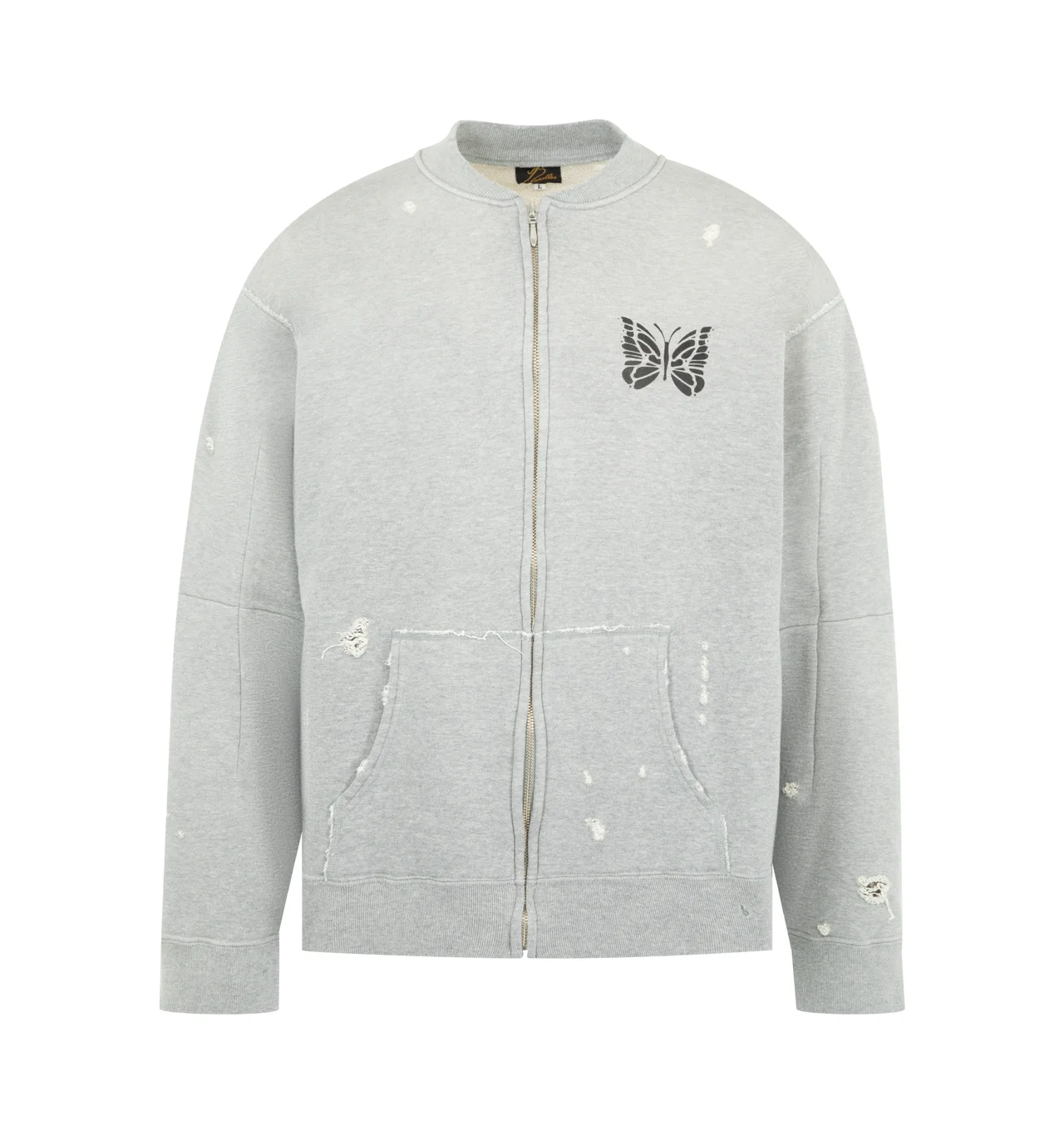 DECONSTRUCTED ZIPPED SWEATSHIRT - 1