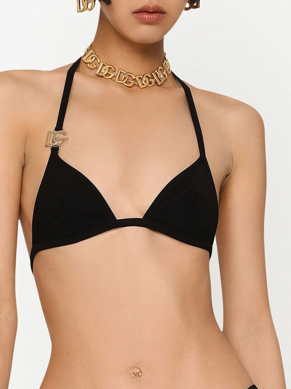 logo plaque bikini top - 5