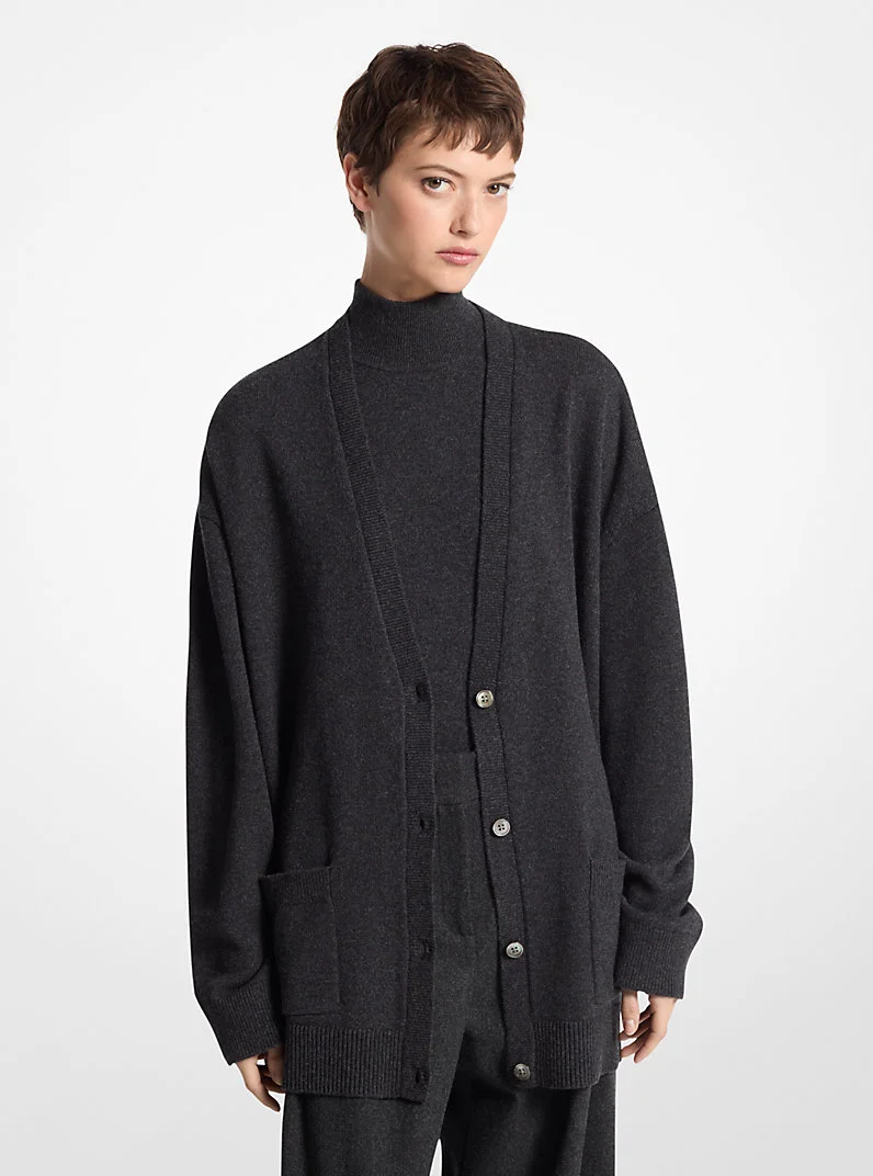 Cashmere Oversized Cardigan - 1