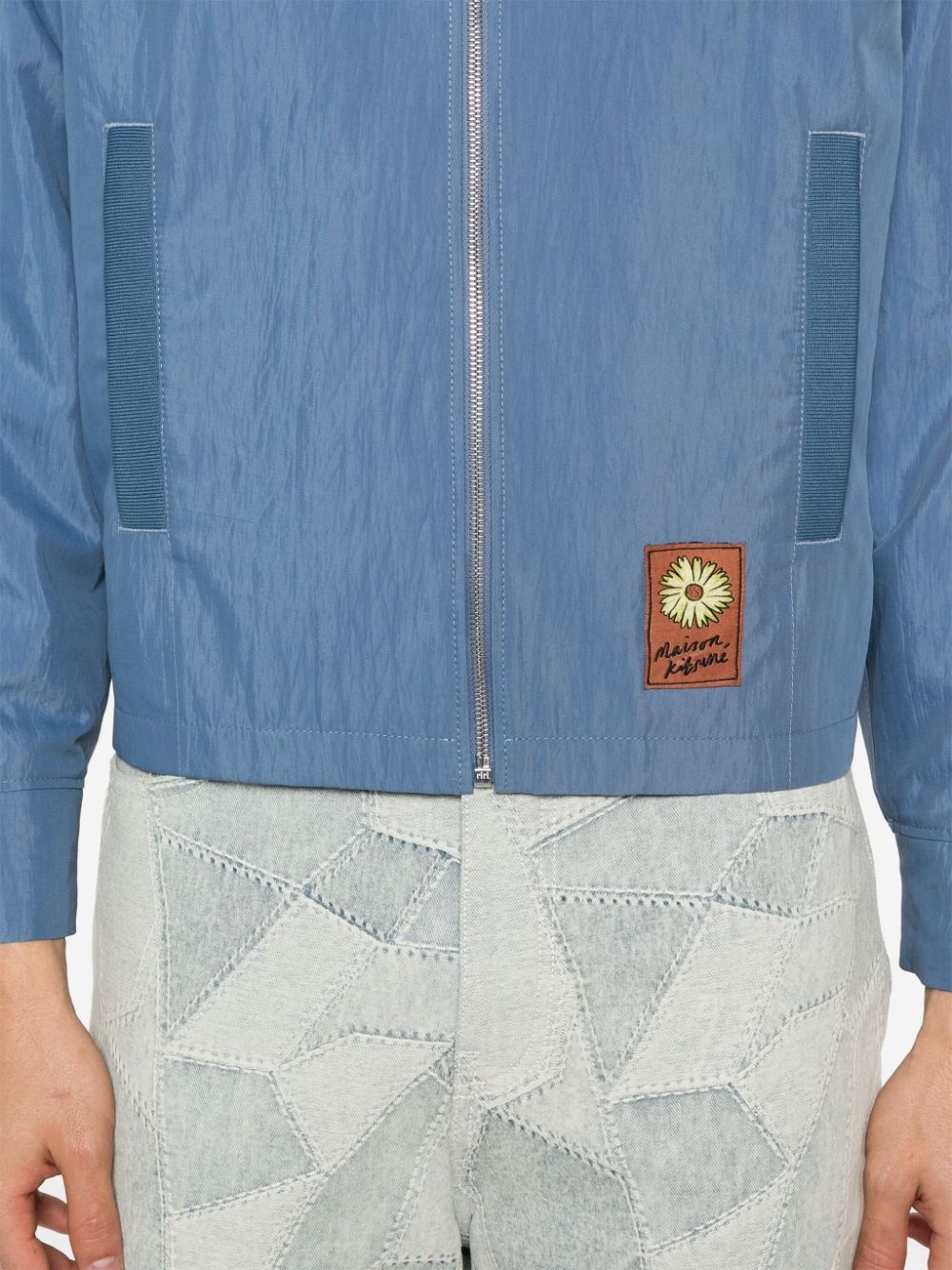 Floating Flower-patch bomber jacket - 5